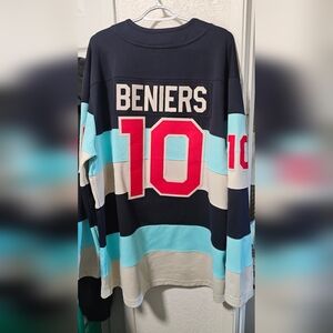 RARE XL Seattle Kraken Winter Classic Matty Beniers #10 Fanatics Jersey